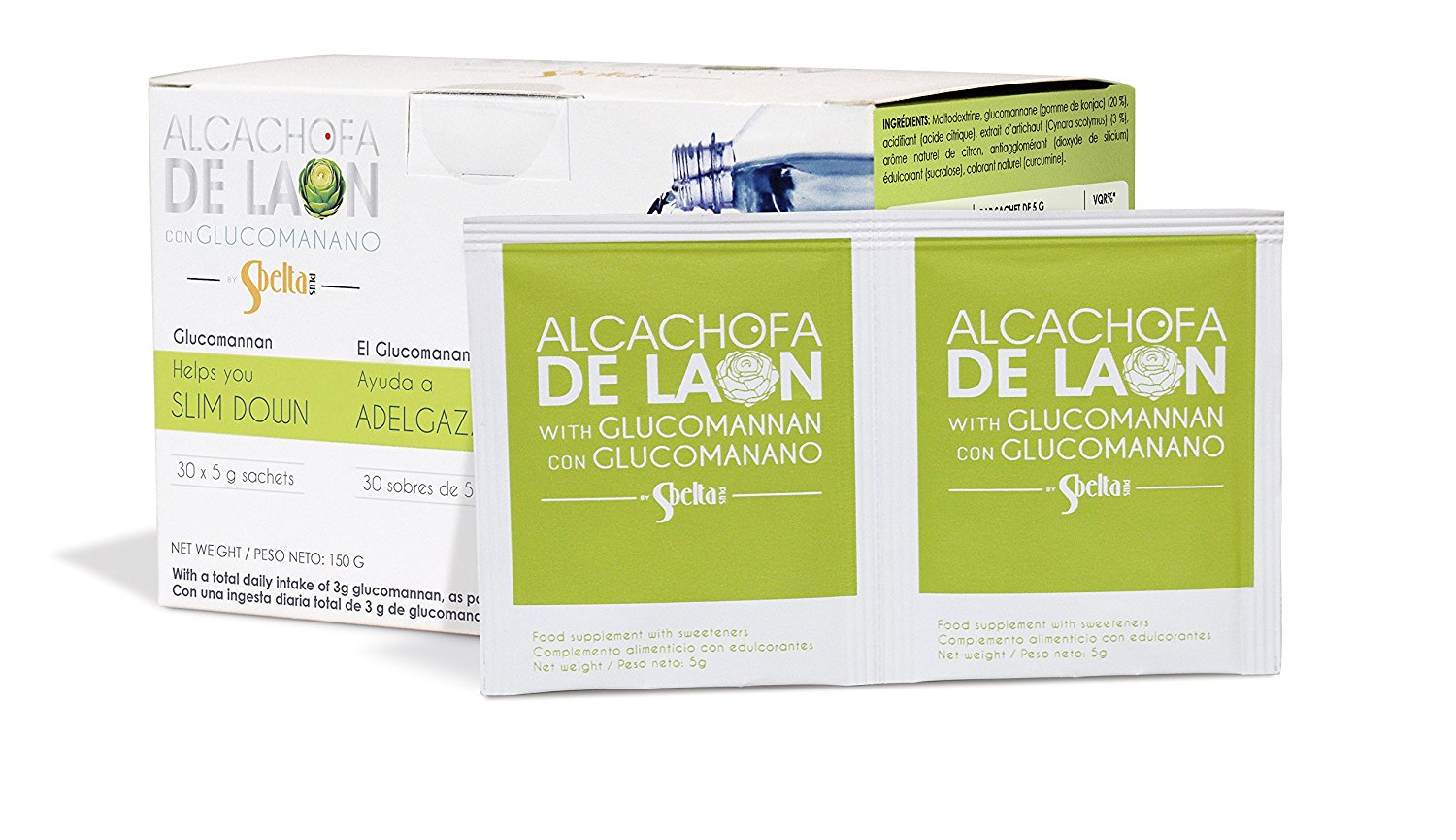 Alcachofa de Laon cu Glucomannan – supliment alimentar pentru slabit - 30 pliculete