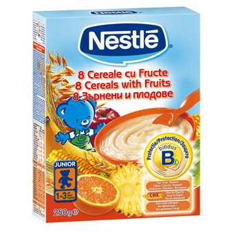 Nestle 8 Cereale cu Fructe si Bifidus BL