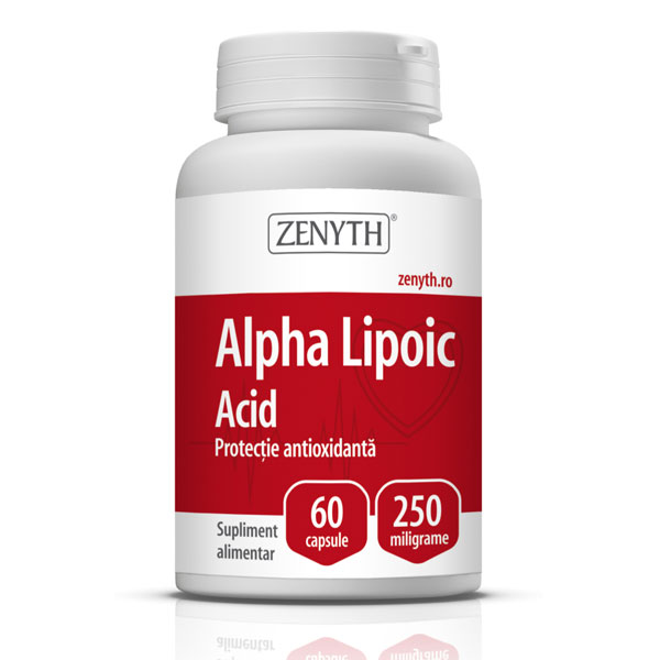 Alpha Lipoic Acid 60capsule x 250mg Zenyth