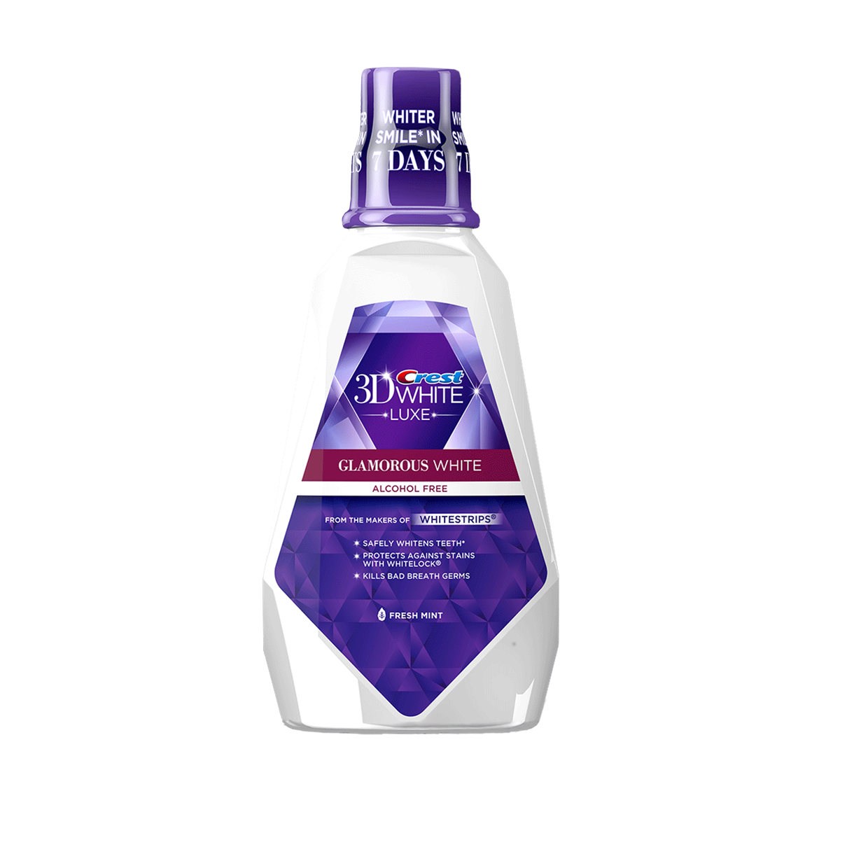 Crest Glamorous White apa de gura 237ml