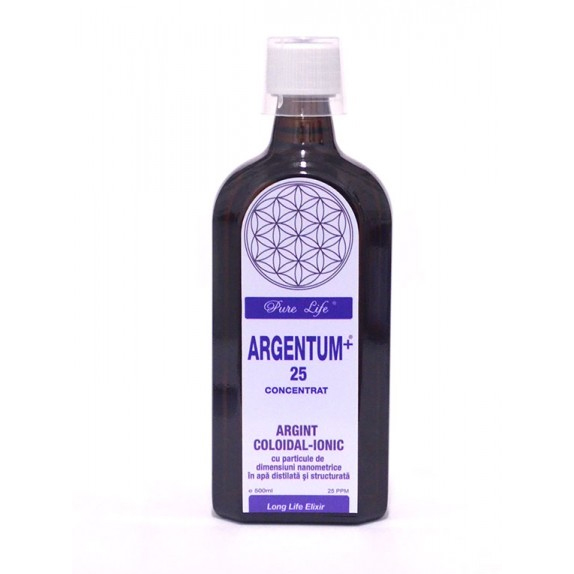 Argentum+ Concentrat 25ppm Argint coloidal 500 ml