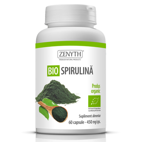 Bio Spirulina 60 capsule x 450 mg Zenyth