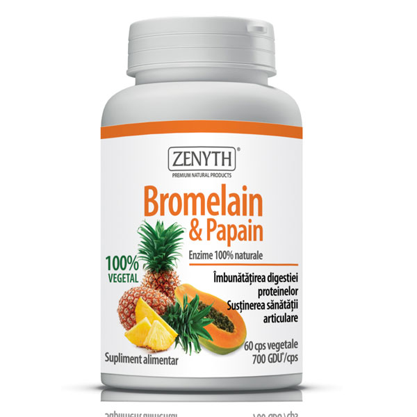 Bromelain & Papain 60 capsule x 700 GDU/cps