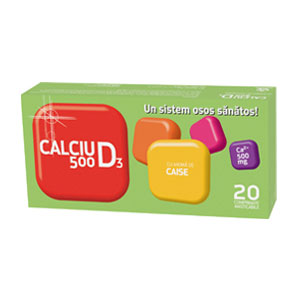 Calciu D3 500 Caise