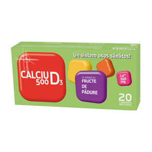 Calciu D3 500 Fructe de padure