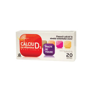 Calciu cu vitamina D3 Fructe de padure