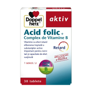 Doppelherz aktiv Acid Folic + Complex de Vitamine B