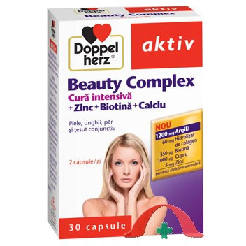 Doppelherz aktiv Beauty Complex Cura Intensiva + Zinc + Biotina + Calciu 30 cps