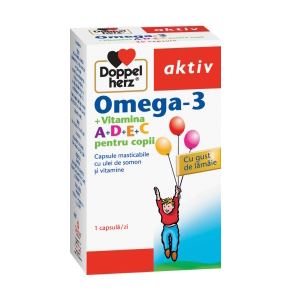 Doppelherz aktiv Omega-3 Vitamina A+D+E+C pentru copii