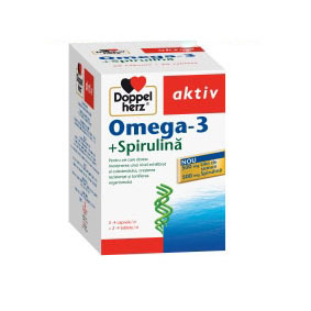 Doppelherz Aktiv Omega-3 + Spirulina (60 Capsule + 60 Tablete)