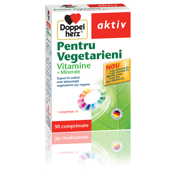 Doppelherz aktiv Pentru Vegetarieni Vitamine+Minerale 30cps