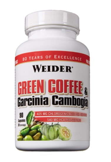Weider Green Coffee si Garcinia Cambogia – capsule impotriva grasimilor - 90 cps