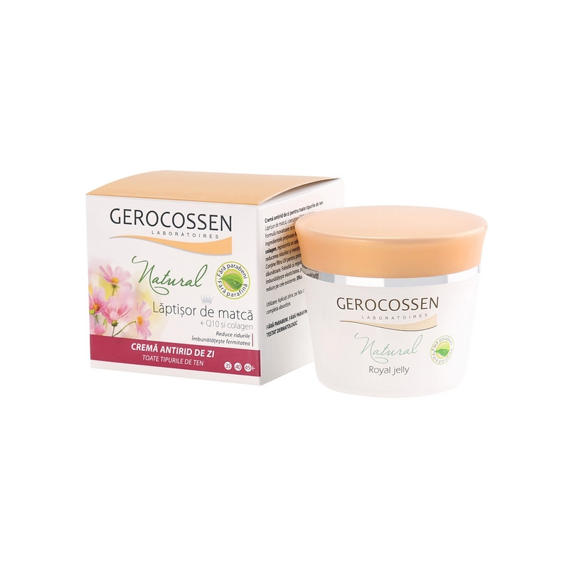 Gerocossen Natural Laptisor de matca - Crema antirid de zi 50 ml