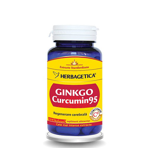 Herbagetica Ginkgo Curcumin95 120cps