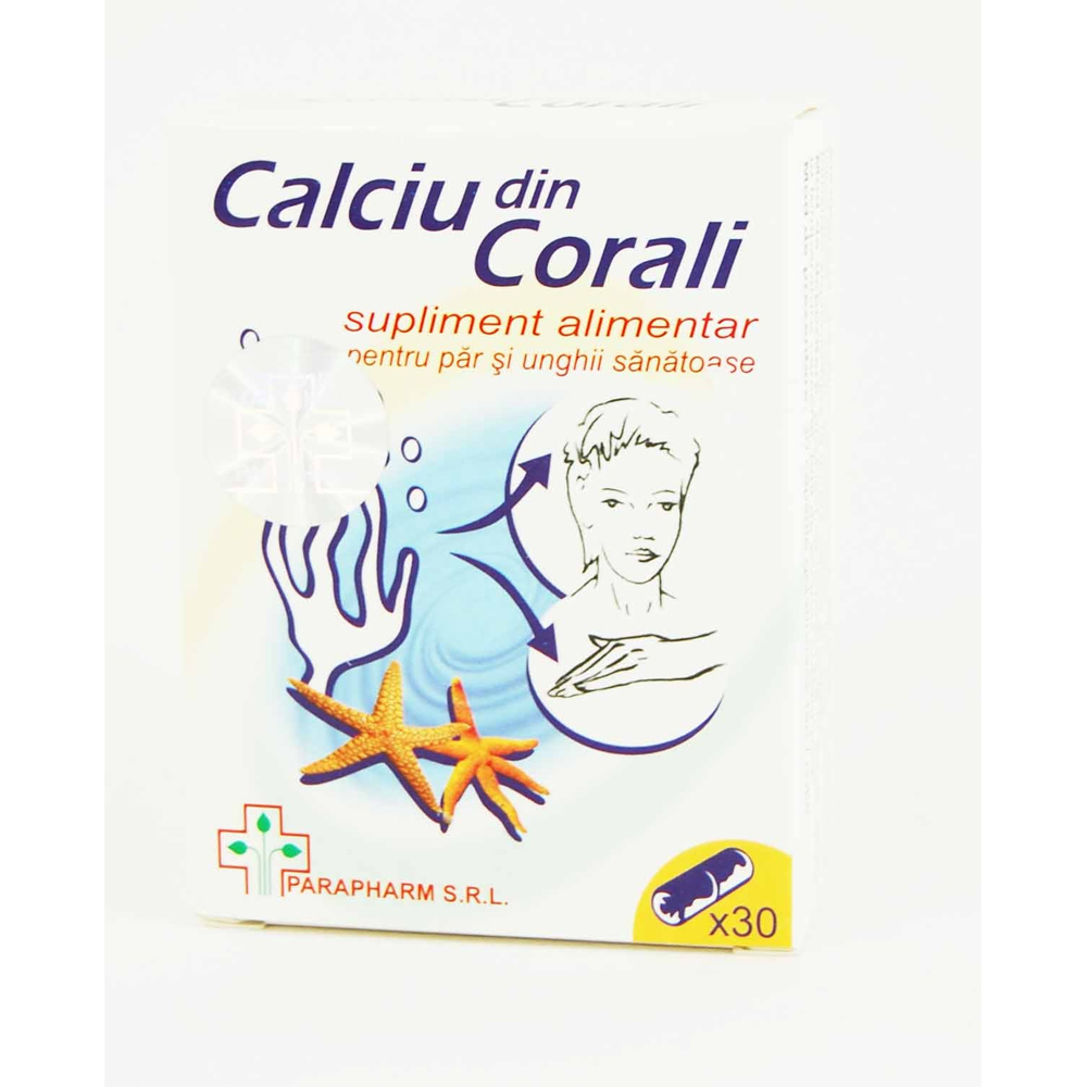 Parapharm Calciu din Corali 30 capsule