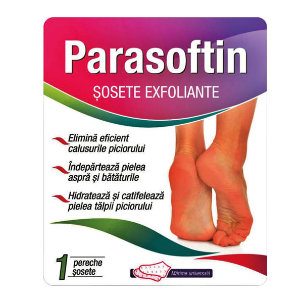 Parasoftin sosete exfoliante x 1 pereche