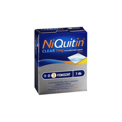 Plasturi transdermici Niquitin Clear 7 mg - Pasul 3