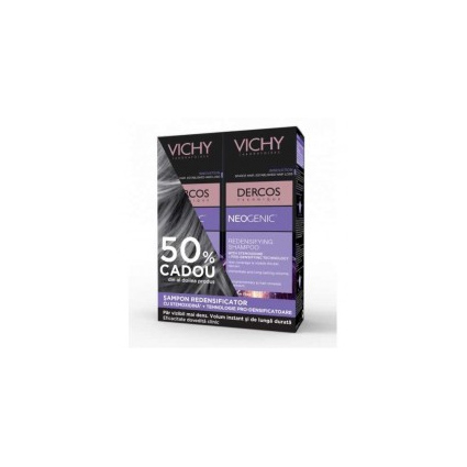 Vichy Dercos Bipack Neogenic Sampon Redensificator 50 % CADOU din al doilea produs