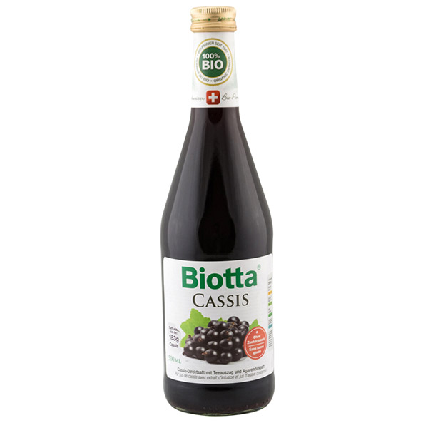 Suc din Coacaze negre Bio Biotta 500 ml