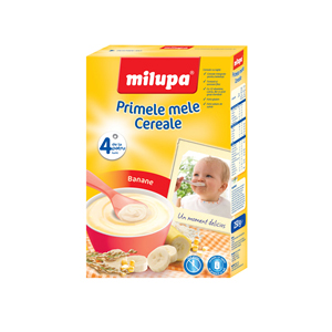 Milupa Cereale cu formula de lapte, cu banane