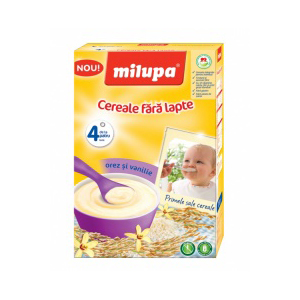 Milupa Cereale cu formula de lapte, cu orez si vanilie