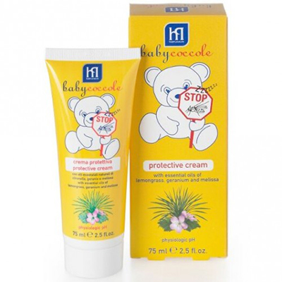 Baby Coccole - Crema protectiva impotriva tantarilor cu ulei natural esential de Citronella, Geranio si Melissa