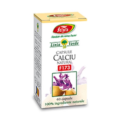 Calciu natural F173, 60 capsule