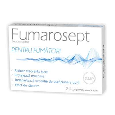 Zdrovit Fumarosept 24 comprimate masticabile