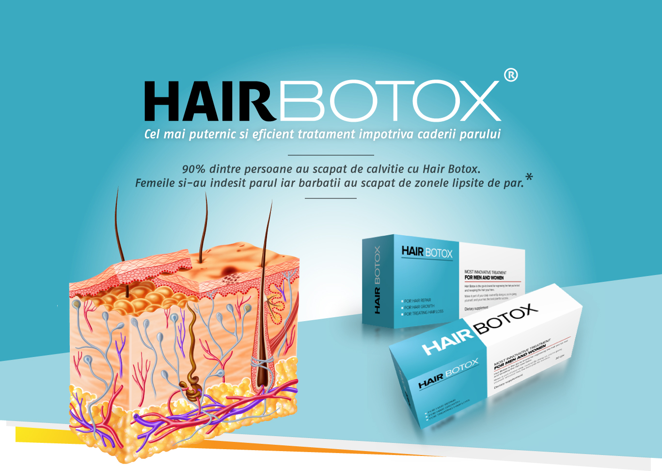 HairBotox – tratament impotriva caderii parului - 30 cps