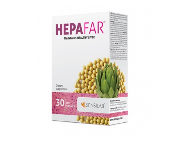 SensiLab Hepafar® 30 cps pentru protejarea ficatului