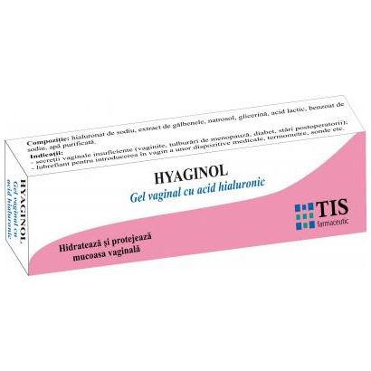Tis Hyaginol, gel vaginal cu acid hialuronic si extract de galbe