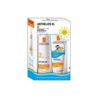 La Roche-Posay Anthelios Spray pentru adulti + Lapte pentru copii CADOU