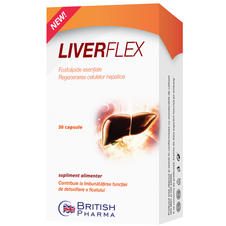 Liverflex – pentru detoxifierea ficatului – 30 cps