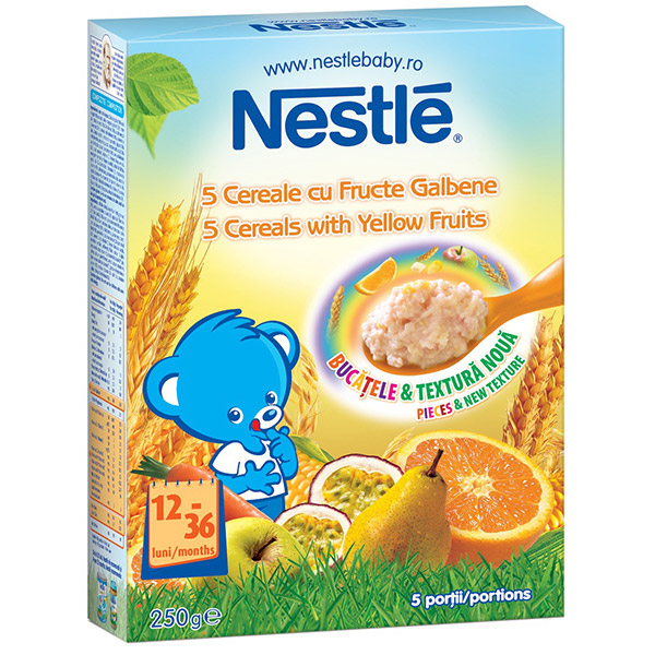 Nestle 5 Cereale Fructe galbene