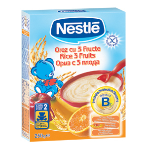 Nestle Orez cu 3 Fructe si Bifidus BL