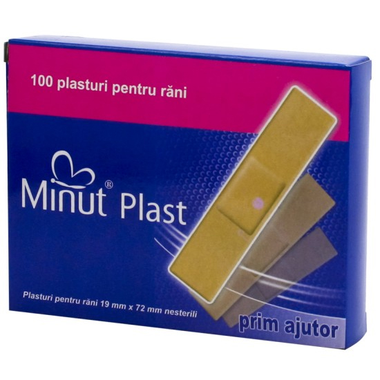 Plasturi Minut Plast Prim Ajutor 100 bucati