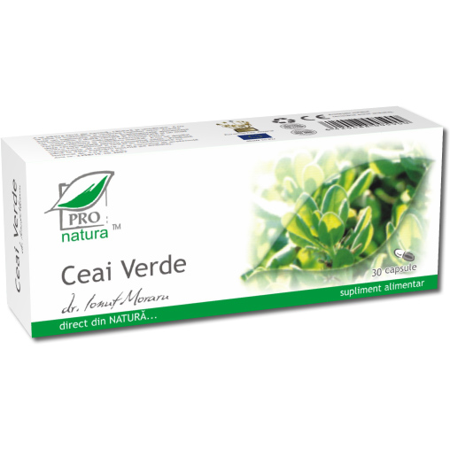 Ceai verde 30 caps - Pro Natura