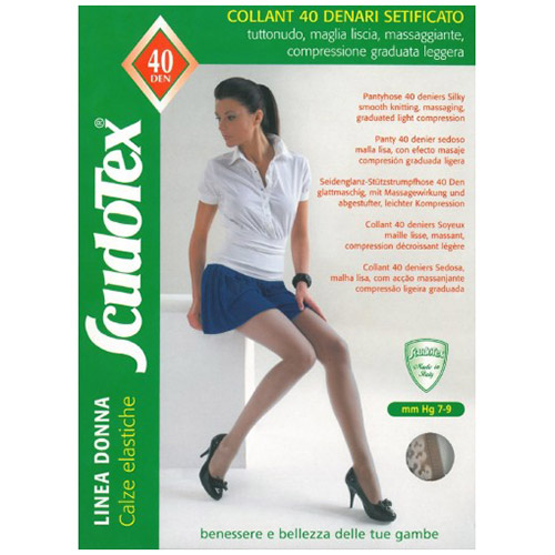 Scudotex Ciorapi pantaloni 40 Den Silky Nero