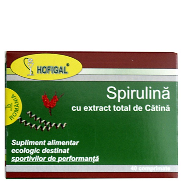 Spirulina cu extract total de Catina