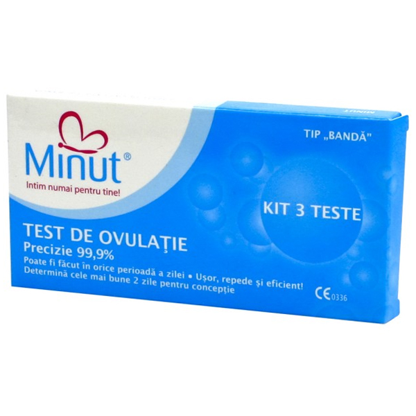 Test de ovulatie Minut Tip Banda Kit 3 Teste