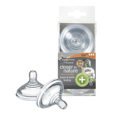 Tommee Tippee Tetina Anticolici cu flux rapid 2 buc