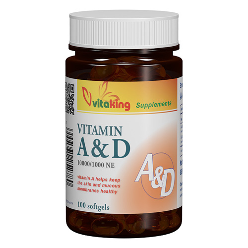 Vitamina A&D (10000/ 1000 UI) x 60cps VITAKING